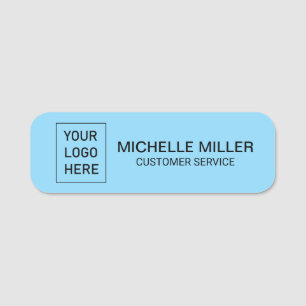 Etiqueta Para Nombres Personalizado magnético Logotipo comercial Emplead