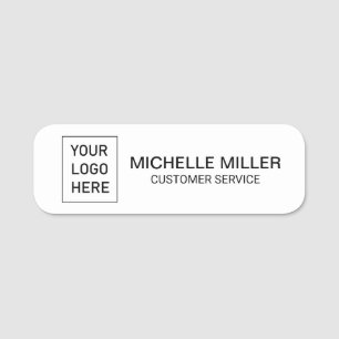 Etiqueta Para Nombres Personalizado magnético Logotipo de negocio Emplea