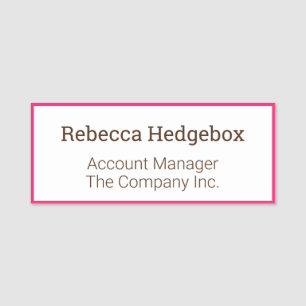 Etiqueta Para Nombres Personalizado profesional Empresa de títulos de em