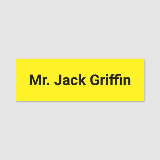 Etiqueta Para Nombres Personalized Name Tag (Anverso)