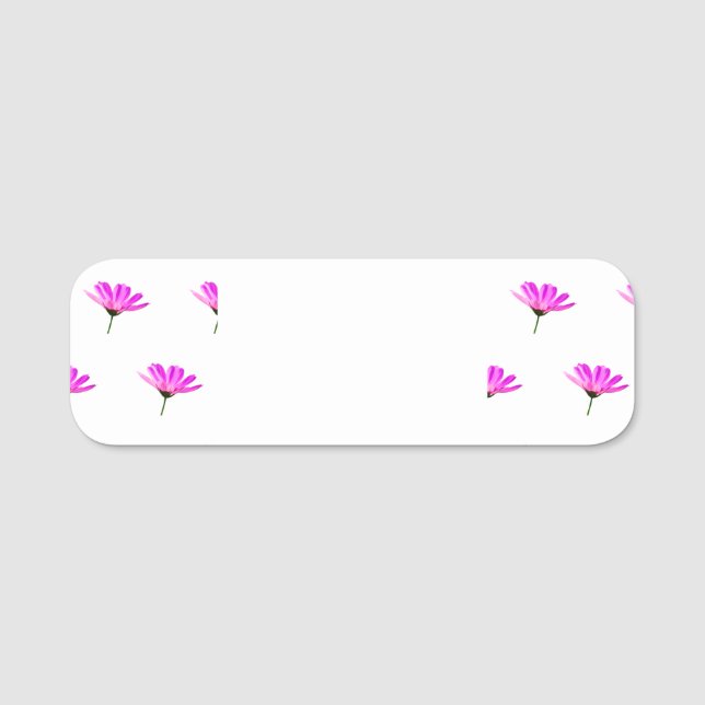 Etiqueta Para Nombres Pink Daisy (Anverso)