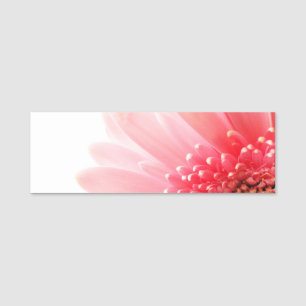 Etiqueta Para Nombres Pink Gerbera Daisy