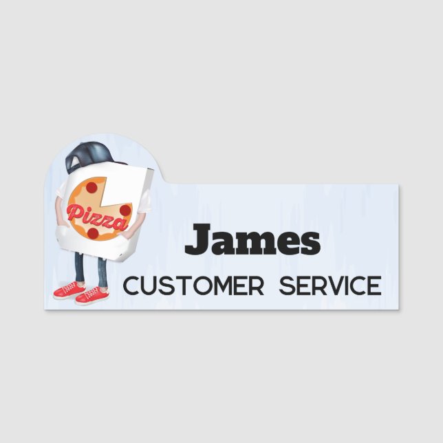 Etiqueta Para Nombres Pizza (Anverso)