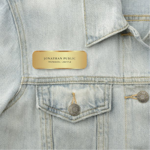 Etiqueta Para Nombres Plantilla elegante personalizada oro glamour lujos