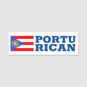 Etiqueta Para Nombres Portu-Rican