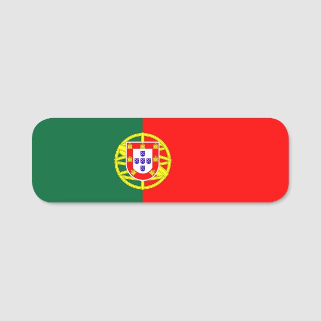 Etiqueta Para Nombres portugal country flag symbol (Anverso)
