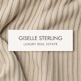 Etiqueta Para Nombres Real Estate Neutral Beige Luxury 