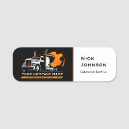 Etiqueta Para Nombres Reparación profesional de la empresa de transporte