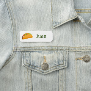 Etiqueta Para Nombres Restaurante mexicano Taco