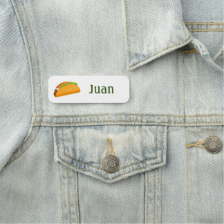 Etiqueta Para Nombres Restaurante mexicano Taco