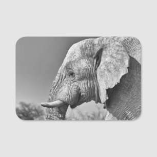 Etiqueta Para Nombres Retrato de elefante