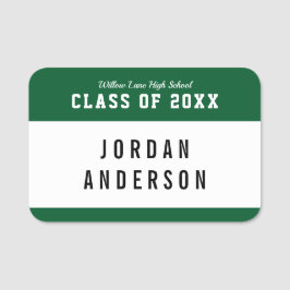 Etiqueta Para Nombres Reunión de clase de estilo de variación de color e