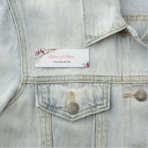 Etiqueta Para Nombres Rosa floral