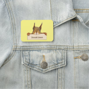 Etiqueta Para Nombres Rótulo Personalizado de retención de ardilla perso