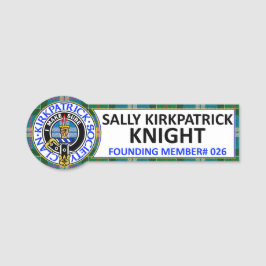 Etiqueta Para Nombres Sally Kirkpatrick Knight CKS Name Badge
