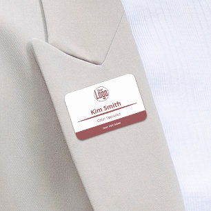 Etiqueta Para Nombres Salón de expertos con el logotipo Smoke Topaz y el