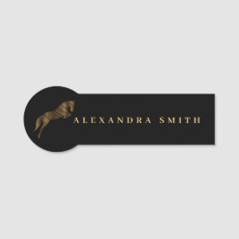 Etiqueta Para Nombres Saltando Caballo | Caballo Scribble | Entrenador d