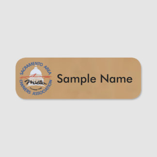 Etiqueta Para Nombres SAMOA Logo Name Tag (brown)