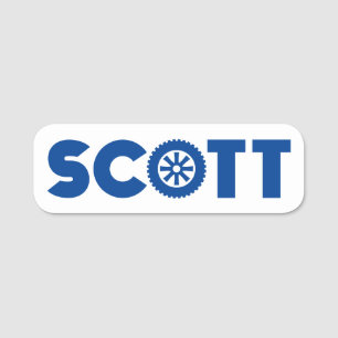 Etiqueta Para Nombres Scott Petrol Head