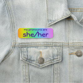 Etiqueta Para Nombres "She/Her" Pronouns Pin