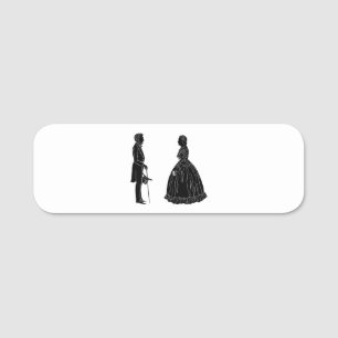Etiqueta Para Nombres silueta de abraham lincoln mary todd lincoln