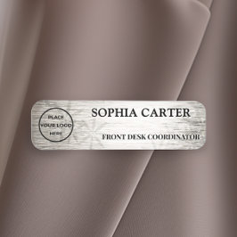 Etiqueta Para Nombres Silver Flora Executive Custom