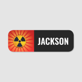 Etiqueta Para Nombres Símbolo de radiación