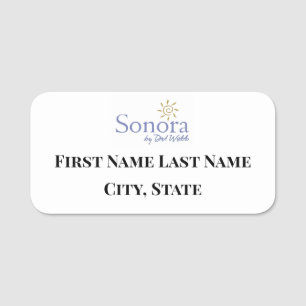 Etiqueta Para Nombres Sonora por Del Webb Name Badge