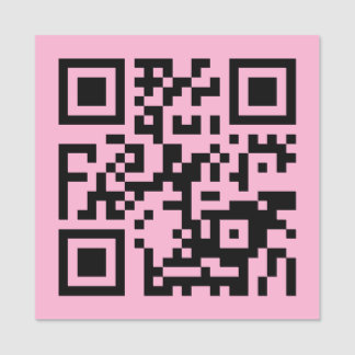 Etiqueta Para Nombres Su código QR en rosa claro