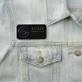 Etiqueta Para Nombres su logotipo aquí, color holográfico