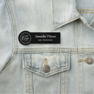 Etiqueta Para Nombres Su logotipo comercial aquí Black Ombre