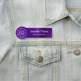 Etiqueta Para Nombres Su logotipo profesional aquí Indigo Purple Ombre