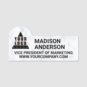 Etiqueta Para Nombres Su Web site de Logo Marble Cool Modern Company