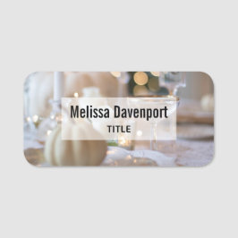 Etiqueta Para Nombres Tabla de clase con configuración de lugar de moda