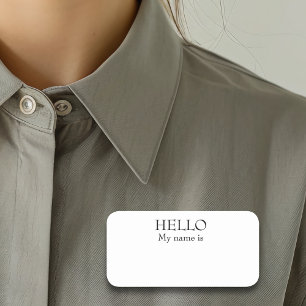 Etiqueta Para Nombres Tarjeta de Bienvenida Personalizable Reutilizable