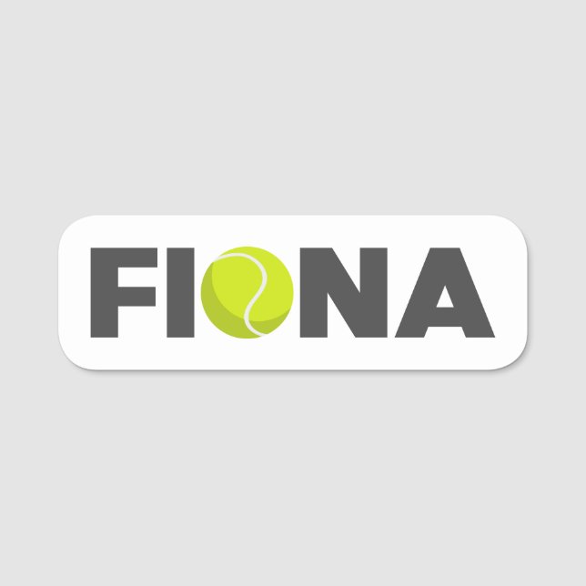 Etiqueta Para Nombres Tenis de Fiona (Anverso)