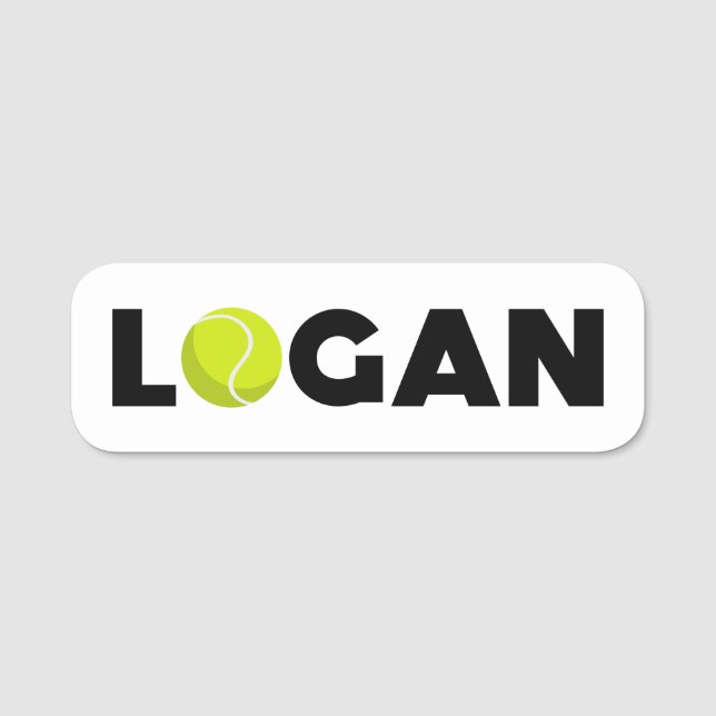 Etiqueta Para Nombres Tenis de Logan (Anverso)