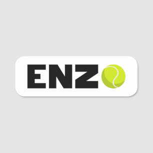 Etiqueta Para Nombres Tennis Enzo