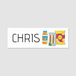 Etiqueta Para Nombres Tienda de comestibles británica Crisps Sandwich