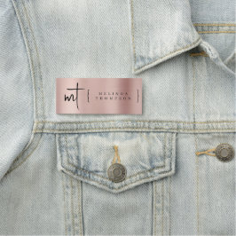 Etiqueta Para Nombres Tipografía de guiones de las iniciales monogramada