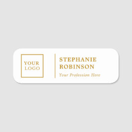 Etiqueta Para Nombres Título del logotipo del Personalizado de guiones d