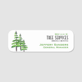 Etiqueta Para Nombres Tree Service Professional