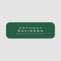 Trendy Up Forest Green Minimalista Business