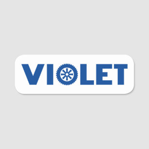 Etiqueta Para Nombres Violet Petrol Head