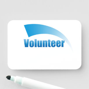 Etiqueta Para Nombres Voluntario reutilizable