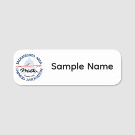 Etiqueta Para Nombres White Plastic SAMOA Name Tag
