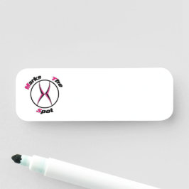 Etiqueta Para Nombres X marca el punto