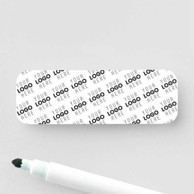 Etiqueta Para Nombres Your Logo Simple Repeating Diagonal Pattern (In situ)