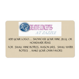 ETIQUETA PARA PEQUEÑAS BOTELLAS DE VINO, JARDINES DE MASÓN,