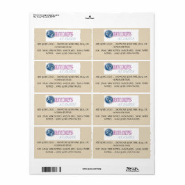 ETIQUETA PARA PEQUEÑAS BOTELLAS DE VINO, JARDINES DE MASÓN,